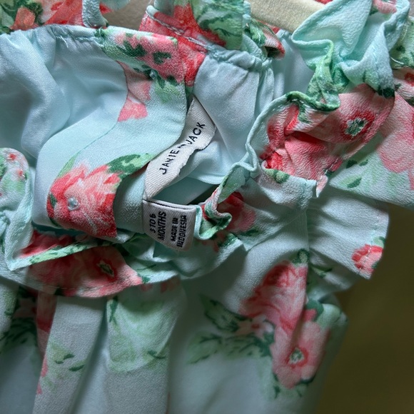 Janie & Jack Baby Girl Floral Two Piece Set Size 3-6 Months - Picture 4 of 7